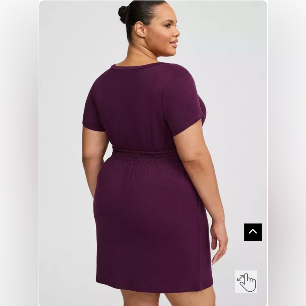 ❌Sold❌ Torrid Lightweight French Terry Smocked Lounge Chemise size 00 NWT! - Picture 3 of 12